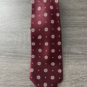 Jos. A. Bank Executive Collection Burgundy Silk Tie Men’s Necktie 60 X 3 1/2